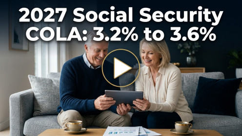 2027 Social Security COLA: 3.2% to 3.6%